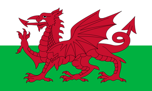 Y Ddraig Goch — the Red Dragon of Wales on the national flag