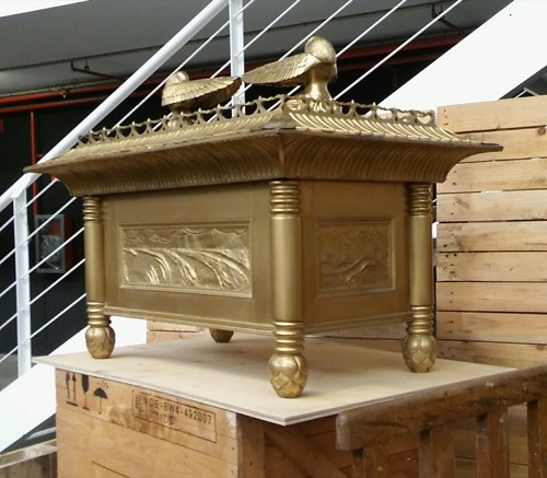 Full-scale replica of the Ark of the Covenant — the film's central McGuffin (Talisman/Relic type); replica based on the Spielberg/Lucas production design