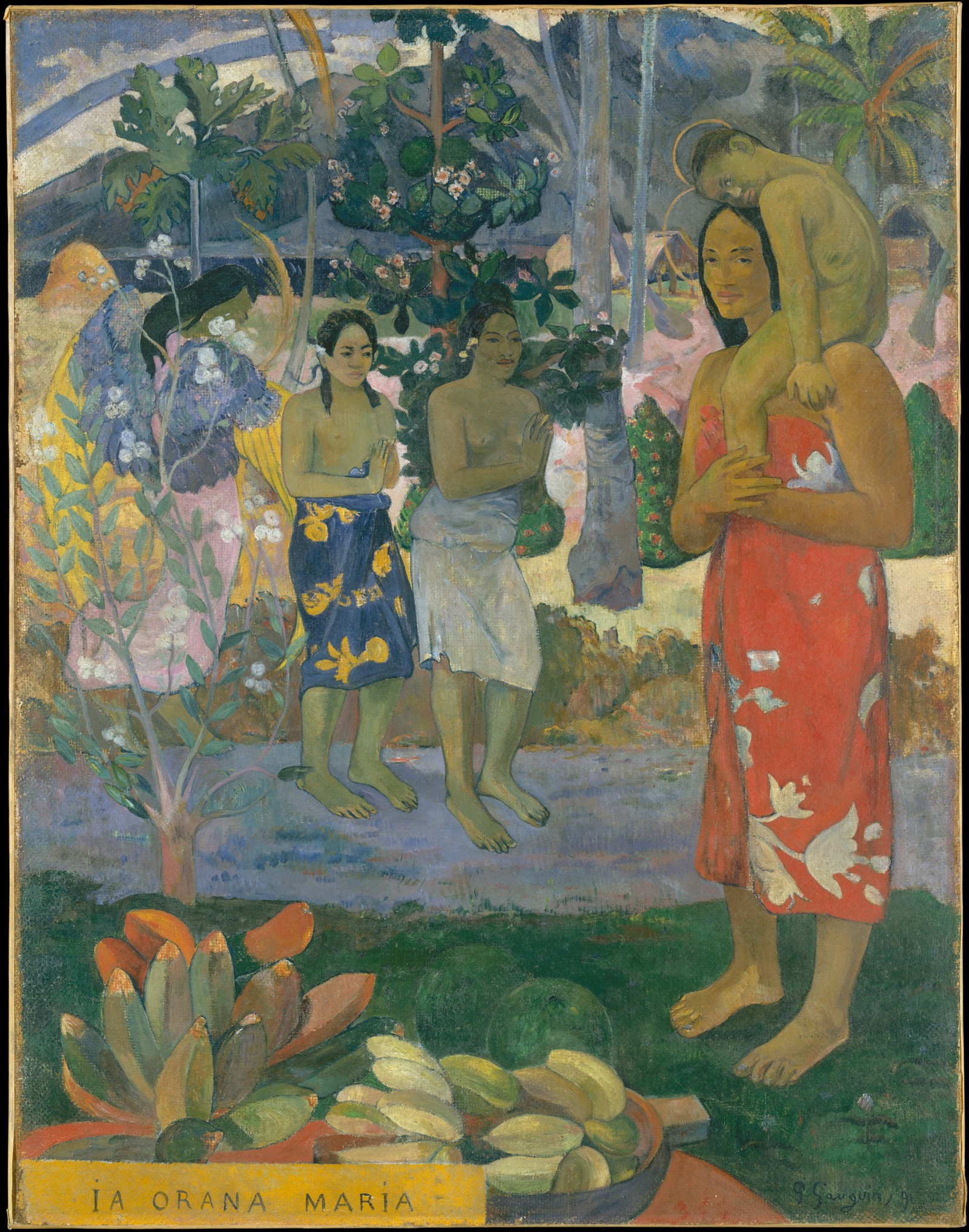 *Ia Orana Maria (Hail Mary)*, 1891 — Metropolitan Museum of Art, New York (acc. 34.153.1). Metropolitan Museum of Art, New York. Open Access.